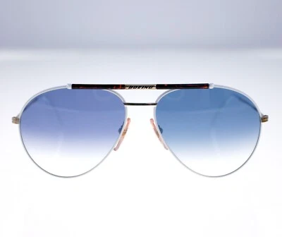 The Boeing Collection by Carrera 5706 70 Small white/gold sunglasses-circa 80s - Image 1 of 4