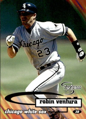 1998 SkyBox Dugout Axcess Robin Ventura 60 Chicago White Sox - Image 1 of 2