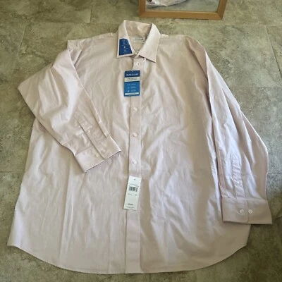 NUEVO CON ETIQUETAS Camisa Haggar Clásica Rosa Resistente a las Arrugas Para Hombre Manga Larga 18-18.5 36/37 Foto 1 de 4