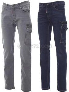 PANTALONE TAGLIO DENIM JEANS MULTITASCHE PAYPER WEST UOMO - Picture 1 of 3