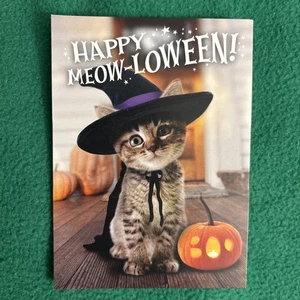 Hallmark Halloween Greeting Note Card “Happy Meow-Loween” - Picture 1 of 3