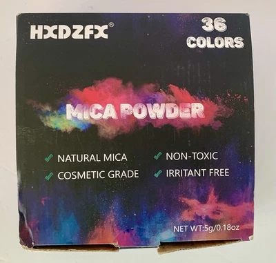 Mica Powder Set 36 Jars for Epoxy Resin Soap Cosmetic Candle Making - Image 1 of 4