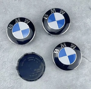 4x 56mm Nabenabdeckung Radnabenkappen Nabendeckel passend für BMW Felgen - Picture 1 of 3