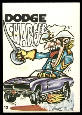Dodge Charger 1969-73 Donruss Odd Rods Sticker Card #13 (NM) - Image 1 of 2
