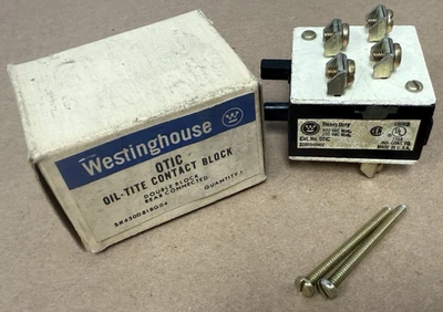 WESTINGHOUSE 0T1C OIL-TITE DOUBLE CONTACT BLOCK REAR CONNECTED *NEW IN BOX* - Image 1 of 4