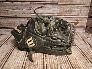 Wilson A500 Game Soft Boys Girls Black Fully Broken In 11” Baseball Glove RHT - Picture 1 of 7