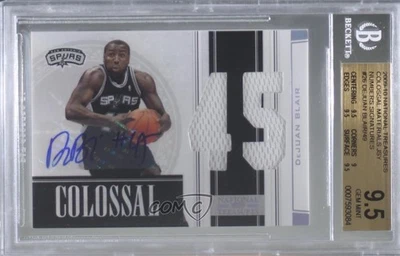 Playoff National Treasures Colossal 2009/49 DeJuan Blair BGS 9,5 novato automático radiocontrol Foto 1 de 2