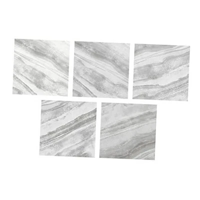  Azulejos de piso pulidos pelados y pegados, grises 12" L x 12" W x 0,06" T Foto 1 de 4