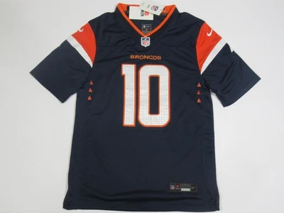 Camiseta deportiva azul Bo Nix #10 Denver Broncos Game para hombre Foto 1 de 3