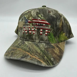 NEW National Wild Turkey Federation NWTF Camo Flag Hat Cap NWT - Picture 1 of 15