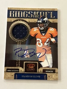 2011 Panini Crown Royale Materials Signatures /10 Brandon Lloyd #14 Auto! - Picture 1 of 3
