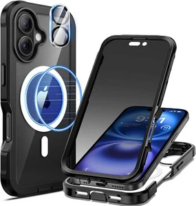 iPhone 16 6,1" Hülle, Sichtschutz und Cam Schutz Full Body - NEU - Bild 1 von 8