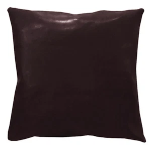 pe203a Coco Brown Faux Leather Classic Cushion Cover/Pillow Case*Custom Size* - Picture 1 of 6