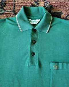 Vintage 70's Grand Slam Munsingwear Penguin Polo Shirt Mens Size M Green - Picture 1 of 7