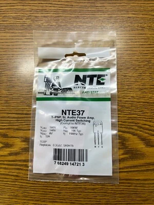 NTE37 PNP Silicone Audio Power Amp - Image 1 of 2