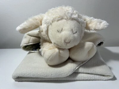 Pendelton By Gund Lamb Blankie White Plaid Security Blanket Plush 18X 18 Square Foto 1 de 4