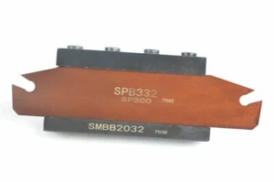 SMBB2032 Cut-Off Tool Holder Plate Base Block + SPB 32-3 Parting Blade - Picture 1 of 7