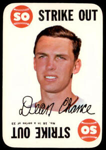 1968 Topps #16 Dean Chance Game Excellent