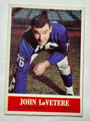 1964 Philadelphia Gum John LoVetere # 120 NY Giants NM-MT - Image 1 of 2
