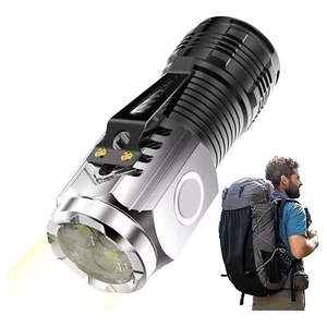 Linterna antorcha LED súper brillante recargable USB lámpara táctica para acampar al aire libre - Imagen 1 de 19