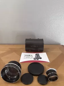 Yashica Yashinon Aux. Telephoto & Viewer Lens W/ Manual & Lens Caps - Picture 1 of 14