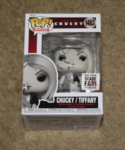 HOT TOPIC SCARE FAIR '23 EXCLUSIVE FUNKO POP! BRIDE OF CHUCKY/TIFFANY SIGNED - Picture 1 of 6
