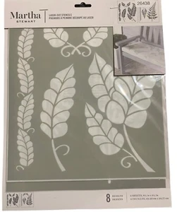 Martha Stewart Crafts Laser-Cut Stencil, 8.75" x 9.75", 2 Sheets, Leaves - Picture 1 of 2