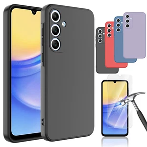 For Samsung Galaxy A16 A15 A25 A56 Liquid Silicone Phone Case /Screen Protector - Picture 1 of 64