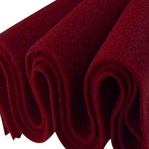 FabricLA | Acrylic Felt Fabric 72" Wide 1.6mm Thick, Sold by The Yard | Dark Red