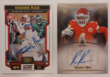 Rashee Rice Rookie Auto On Card / Score Auto Kansas City Cheifs Panini (2)