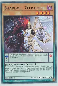 Yugioh Shaddoll Zefracore SDSH-EN011 Common 1st Edition - Picture 1 of 1