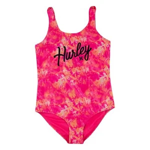 Hurley Girls One Piece Swimsuit, Hyper Pink, XL - Picture 1 of 2