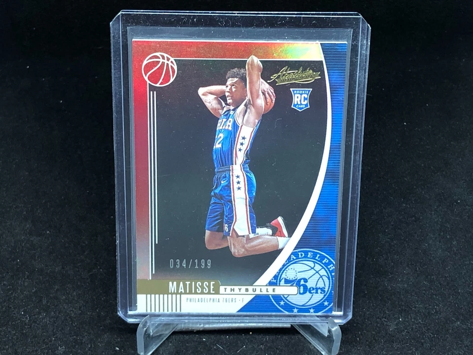 MATISSE THYBULLE 2019-20 PANINI ABSOLUTE RED RC #D 34/199 - Image 1 of 1