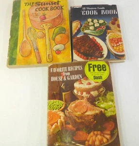 Sunset All Western Foods Gourmet Touch HG Favorite Recipes 3 Cook Books - Picture 1 of 12