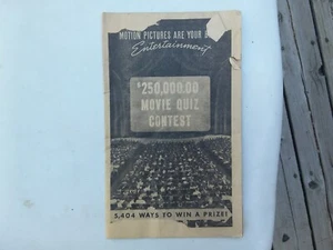Folleto de colección 1938 película cuestionario concurso película de colección película Eph película coleccionable - Imagen 1 de 4