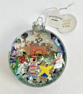Wondershop by Target Lucy Kirk Party Round Glass Christmas Ornament New - Picture 1 of 2