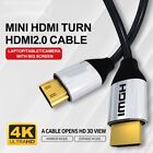 Video Audio High Speed Mini HDMI to HDMI Cable HD 2.0 4K 1080P Adapter Cord