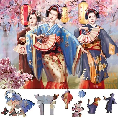 Wooden Jigsaw Puzzle for Adults by FoxSmartBox -220 Pcs -Sakura Blossom Festival - Image 1 of 4
