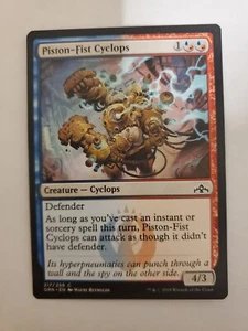 MTG Magic The Gathering Card Piston-Fist Cyclops Creature Cyclops Guilds Of Ravn - Picture 1 of 2