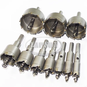 10pcs Carbide Tip TCT Drill Bits Hole Saw Set F Stainless Steel Metal Alloy 53mm - Picture 1 of 1