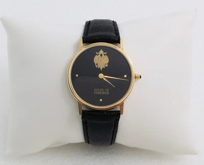 Reloj de cuarzo suizo vintage FM House of Igor Carl Faberge oro 14k Foto 1 de 4