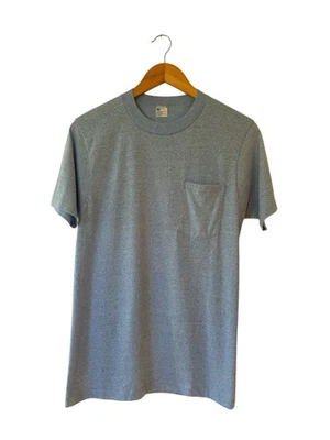 Camiseta vintage azul jaspeado en blanco para hombre mediana JC Penny EE. UU. puntada única Foto 1 de 3