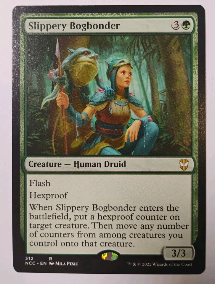 Slippery Bogbonder MTG, New Capenna Commander, Rare, LP+ - Image 1 of 2