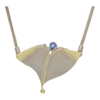 Brian Burch Collier Silber, Gold Second Hand, wie neu 25324521 getragen - Bild 1 von 3