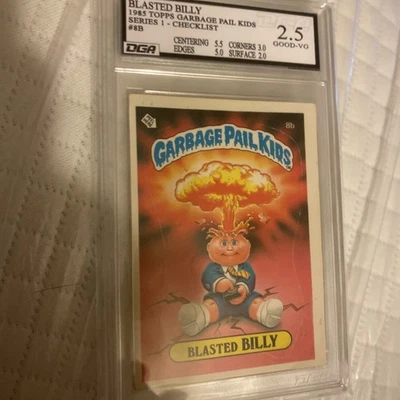 1985 Topps Garbage Pail Kids Series 1 Card Blasted Billy #8a DGA 2.5 Card - Image 1 of 2