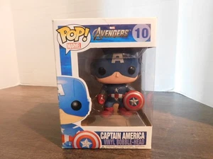 Funko POP! : Avengers - Captain America (Damaged Box) #10 OG 2011 Release! - Picture 1 of 8