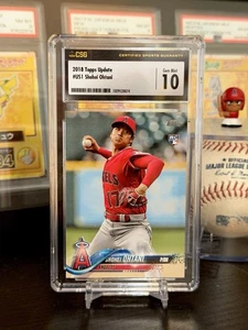 ⭐️ SHOHEI OHTANI 2018 TOPPS UPDATE #US1 CSG 10 GEM MINT GRADED ROOKIE CARD RC 🔥 - Picture 1 of 3