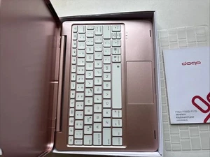 DOQO 5 Detachable Keyboard Case IPad Pro 11 iPad Air 4/5 Rose Gold Wireless New - Picture 1 of 13
