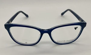 Draper James DJ5044 Eyeglasses Women Indigo Blue Square 54mm New - Picture 1 of 5