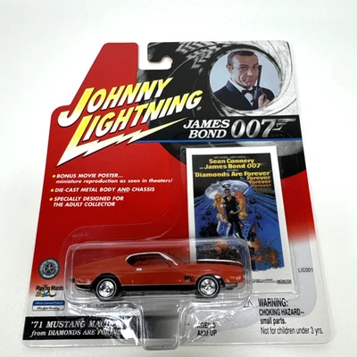 Johnny Lightning James Bond 007 '71 Ford Mustang Mach 1 (paquete dañado) Foto 1 de 4